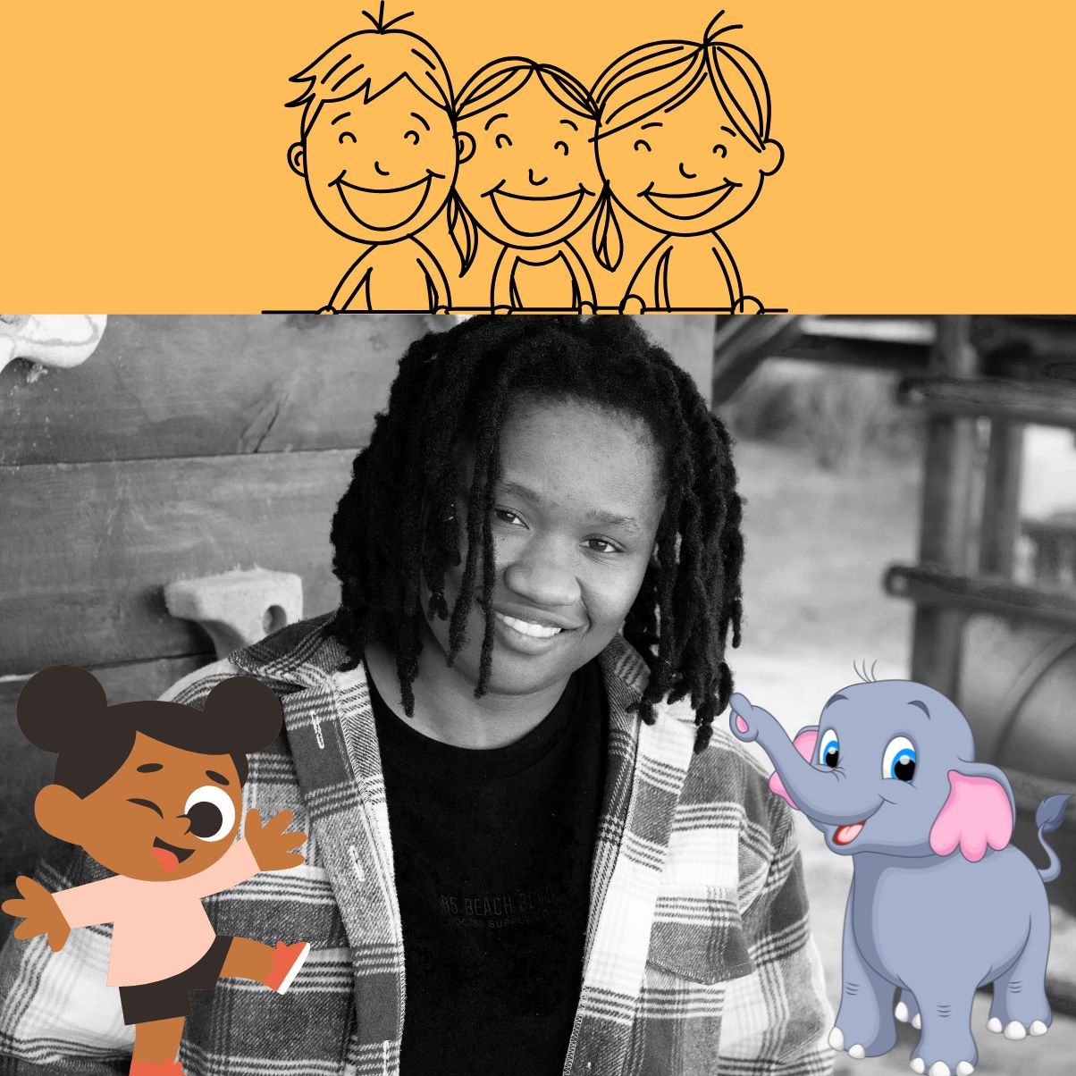 african child boy and girl voiceover